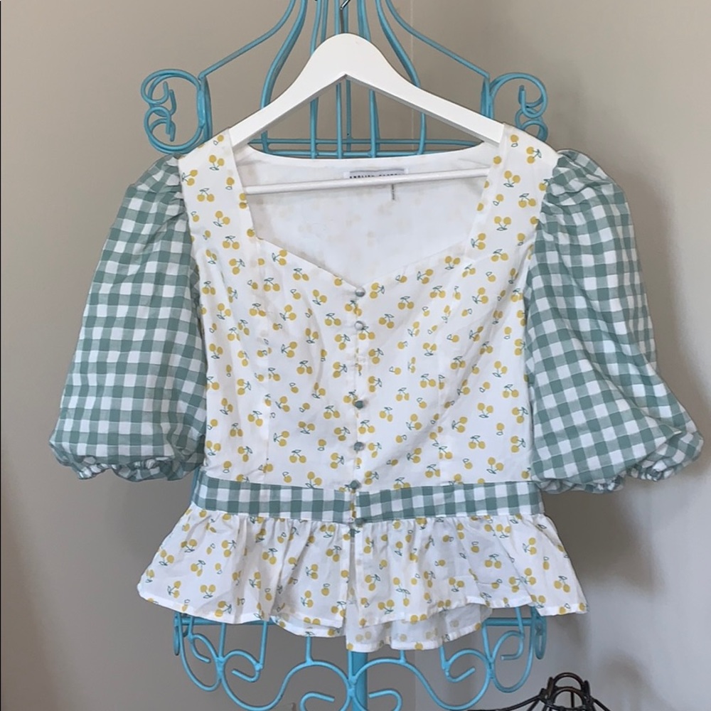 cherries blouse